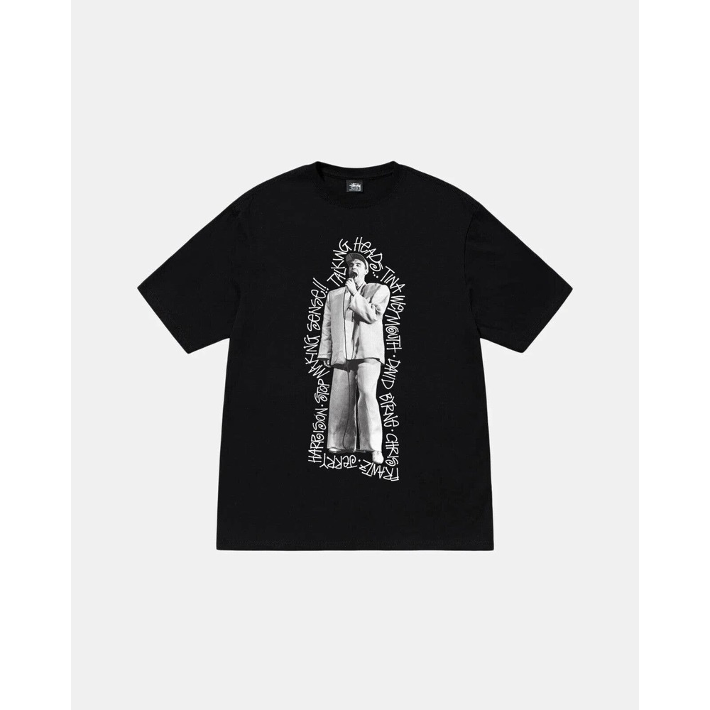 Stussy x TALKING HEADS STOP MAKING SENSE TEE BLACK